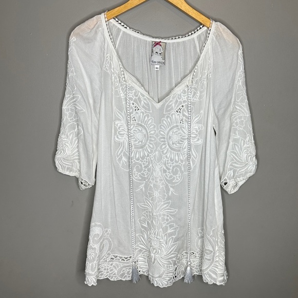 Yoana Baraschi embroidered boho blouse - Picture 1 of 11